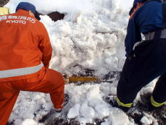 消防水利の除雪作業