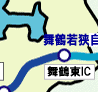 京都縦貫自動車道訓練位置図