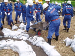 平成17年度　水防訓練