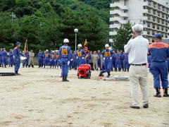 第３４回舞鶴市消防団操法大会：西大浦消防団