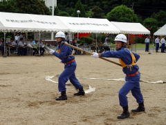 第３４回舞鶴市消防団操法大会：西大浦消防団