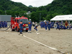 第３４回舞鶴市消防団操法大会：余内消防団