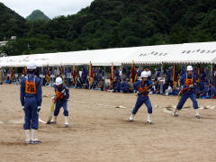 第３４回舞鶴市消防団操法大会：余内消防団