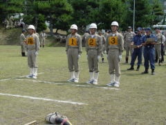 第31回消防団消防操法大会の写真