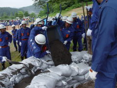 平成１９年水防訓練の写真