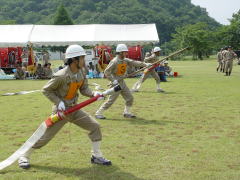 第31回消防団消防操法大会の写真