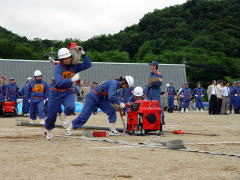 第３４回舞鶴市消防団操法大会：岡田中消防団