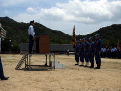 ポンプ車操法の部優勝　南消防団