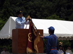 小型ポンプ操法の部　優勝　岡田上消防団