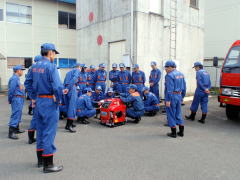 小型動力ポンプの実技