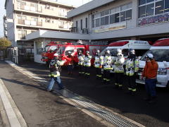 出動準備訓練の様子