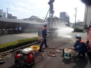 放水風景