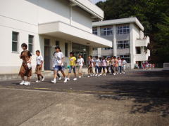 避難訓練の写真