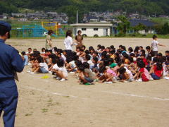 避難訓練の写真