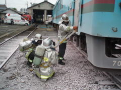 列車Bへ進入準備よし！