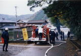 与保呂消防団の消防車の写真