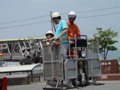 はしご車展示