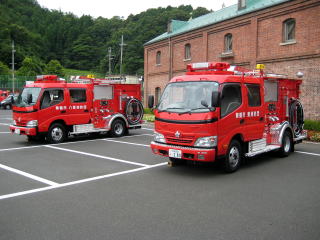 最新鋭の消防ポンプ自動車へ更新