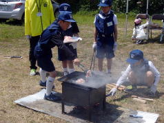 焼きそば作成中！