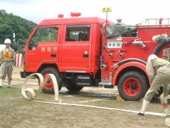 ポンプ車操法の写真