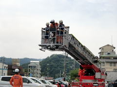 はしご車体験乗車