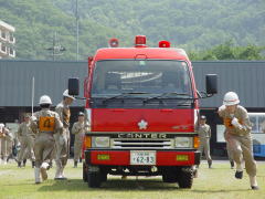 消防操法t大会ポンプ車の部の写真