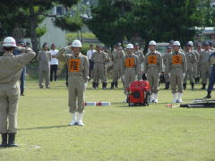 消防操法大会小型ポンプの部の写真