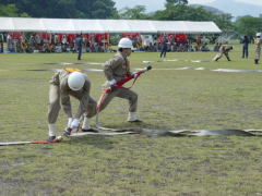 消防操法大会小型ポンプの部の写真