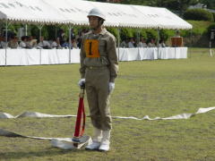 消防操法大会小型ポンプの部の写真