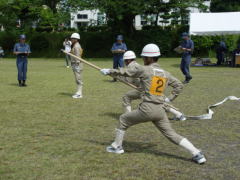 消防操法大会小型ポンプの部の写真