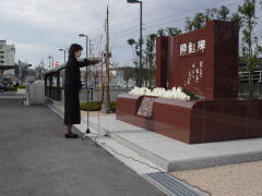 遺族（藤本様）より、遺族代表挨拶を頂きました。