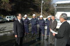 舞鶴市岡田中消防団との懇談