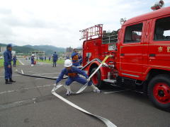 ポンプ車操法の部